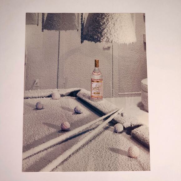 Stolichnaya Vodka "Pool's Closed" Vintage Print Ad‎ 2004 Maxim 8.5" x 11" - Picture 1 of 5
